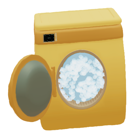 Still image of the washing machine