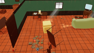 Gif showing the machine causing chaos