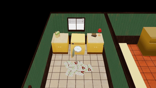 Gif showing the machine sucking up dirty